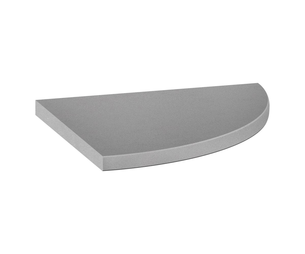 Anatolia Tile 9X9 Corner Shelf Marmiline Shadow Polished Engineered Stone Shelf 36-030  - premium natural stone mosaic tile from Anatolia Tile, available at PoshHaus showroom in Keene, NH