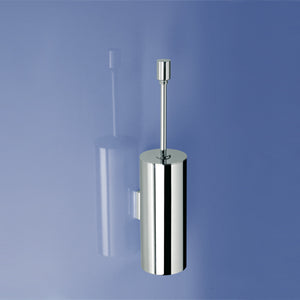 Toilet Brush Holder, Round, Wall Mounted, Brass