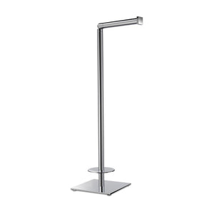 Toilet Roll Holder, Free Standing, Brass, Square