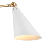 Elk 89241/1 Calder 18.5'' High 1-Light Swingarm Sconce - Natural Brass and Matte White