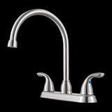Pfirst Series 2-Handle Kitchen Faucet in Stainless Steel