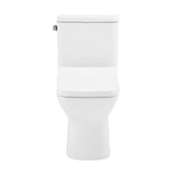 Carre One-Piece Square Toilet Left Side Flush Handle Toilet 1.28 gpf