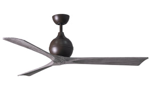 Matthews Fan IR3-TB-BW-60 Irene-3 three-blade paddle fan in Textured Bronze finish with 60