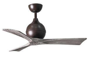 Matthews Fan IR3-TB-BW-42 Irene-3 three-blade paddle fan in Textured Bronze finish with 42