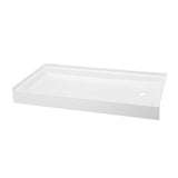 Voltaire 60 x 34 Acrylic White, Single-Threshold, Right Side Drain, Shower Base