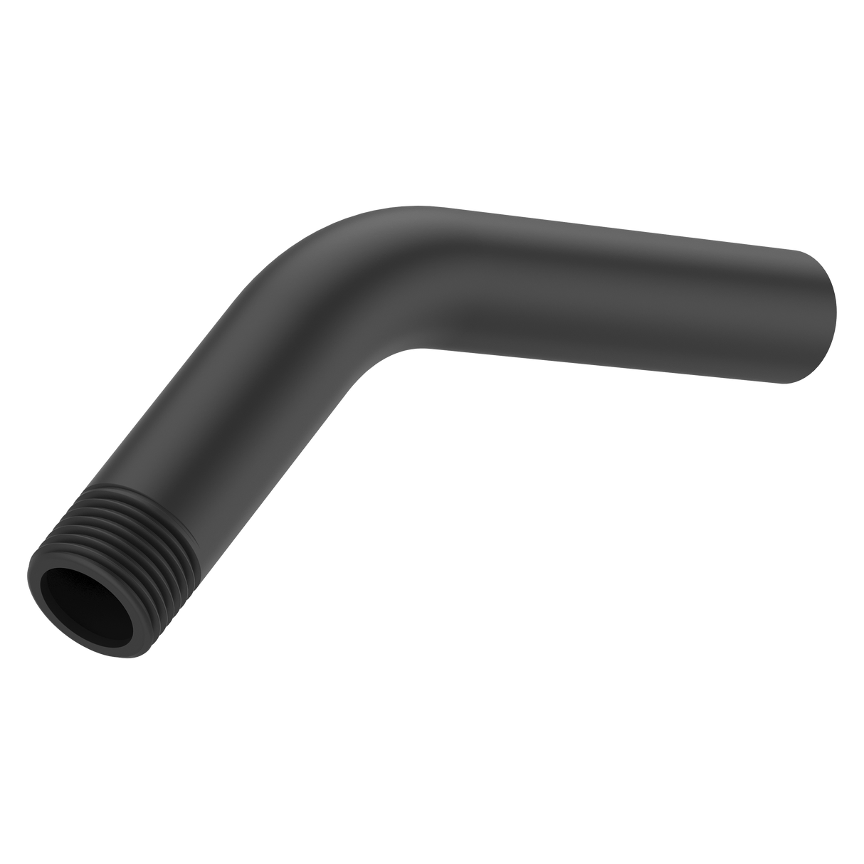 Universal 6 in. Curved Shower Arm in Matte Black