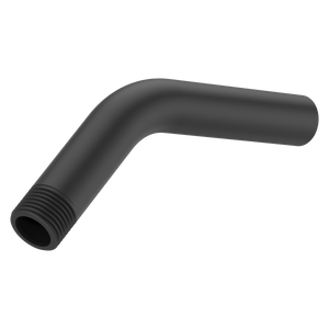 Universal 6 in. Curved Shower Arm in Matte Black