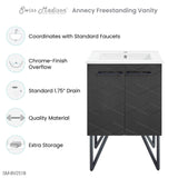 Annecy 24" Bathroom Vanity in Phantom Black