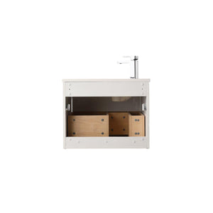 Blossom Voyage 24″ Vanity, Droplet-Shaped Basin - LED Illuminated & Wave-Front Design