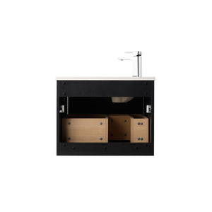 Blossom Voyage 24″ Vanity, Droplet-Shaped Basin - LED Illuminated & Wave-Front Design