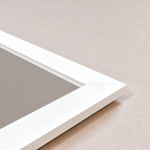 Eviva New York 60" x 30" Rectangular White Wooden Framed Mirror