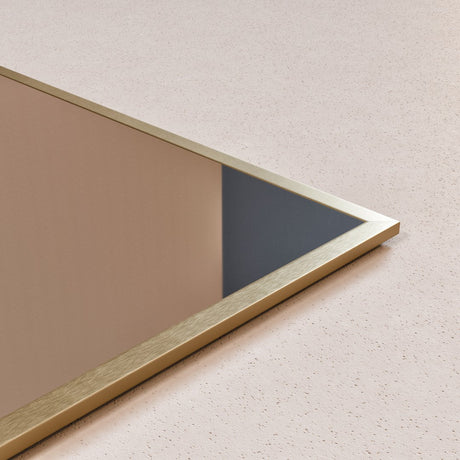 Eviva Gold 42" x 30" Rectangular Gold Metal Framed Mirror