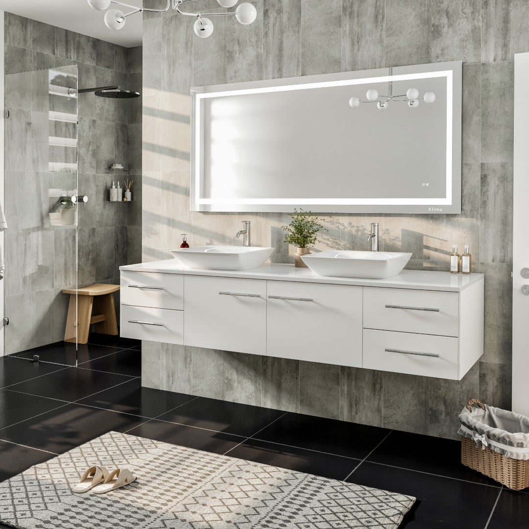 Eviva Glow 60" x 28" Rectangular Frameless Mirror