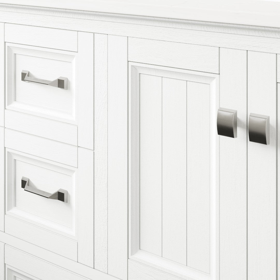 Britney 48 in. White Single Sink Bath Vanity with Carrara Quartz Top and Undermount Porcelain Sink