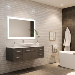 Eviva Frame 47" x 28" Rectangular Frameless Mirror