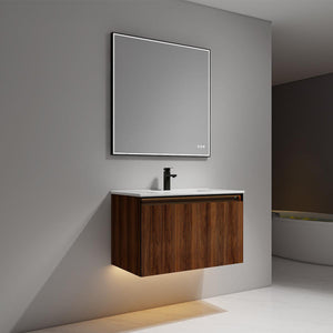Blossom Lille – 36 Inch Vanity - Brown Walnut Strip