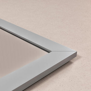 Eviva New York 60" x 30" Rectangular Gray Wooden Framed Mirror