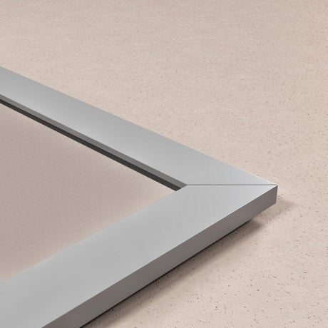 Eviva New York 60" x 30" Rectangular Gray Wooden Framed Mirror