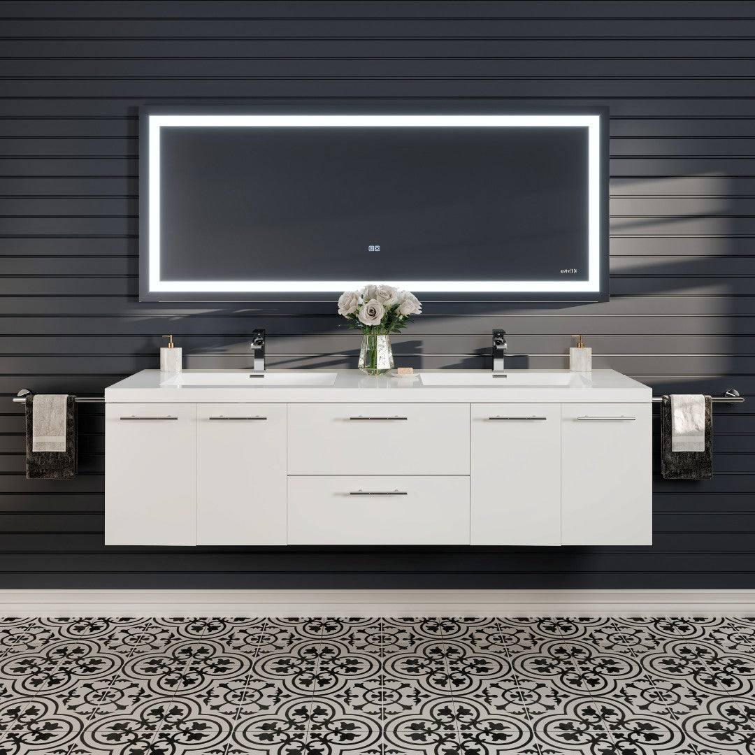 Eviva Lite 72" x 30" Rectangular Frameless Mirror
