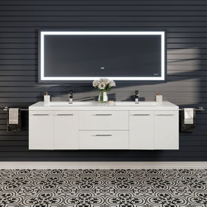 Eviva Lite 72" x 30" Rectangular Frameless Mirror