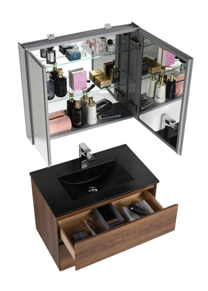 Blossom Assisi 30" Vanity - Eco-Friendly Modern Minimalist Design with Soft-Closing Drawers