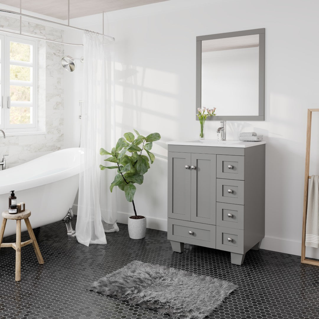 Eviva Acclaim C. 24 inch Grey Bathroom Vanity