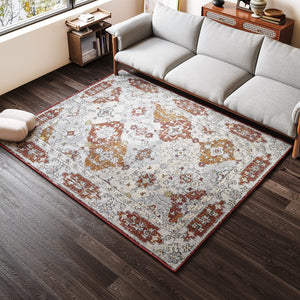 Eviva Mosaic 3' x 5' Damask Multicolor Rug