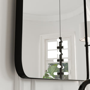 Eviva Harmony 36" x 48" Rectangular Black Metal Framed Mirror