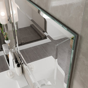 Eviva Mona 31" x 24" Rectangular Frameless Mirror