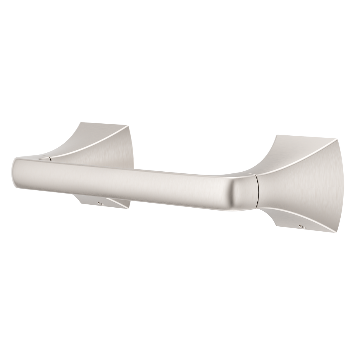 Soft Square Toilet Paper Holder in Spot Defense Brushed Nickel