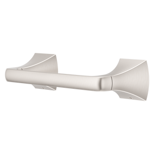 Soft Square Toilet Paper Holder in Spot Defense Brushed Nickel