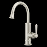 Port Haven 1-Handle Bar/Prep Kitchen Faucet in Stainless Steel