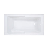 Voltaire 60" X 32" Right-Hand Drain Alcove Bathtub with Apron and Armrest