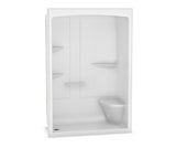MAAX 105922-LC-000-001 Camelia SHR-6034 Acrylic Alcove Center Drain One-Piece Shower in White