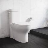 Monaco One-Piece Elongated Left Side Flush Handle Toilet 1.28 gpf