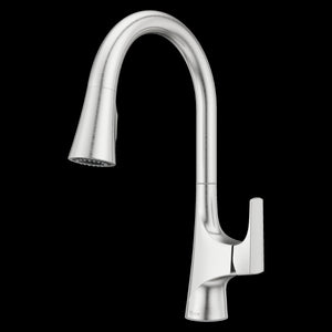 Norden 1-Handle Pull-Down Kitchen Faucet in Stainless Steel