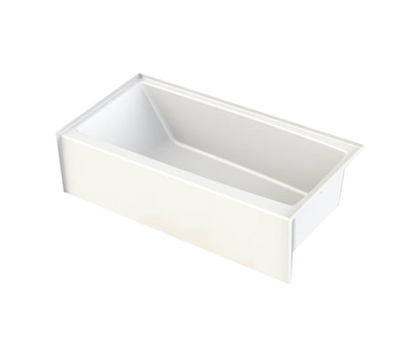 Aker SMIN-3060 AcrylX Alcove Left-Hand Drain Bath in Biscuit