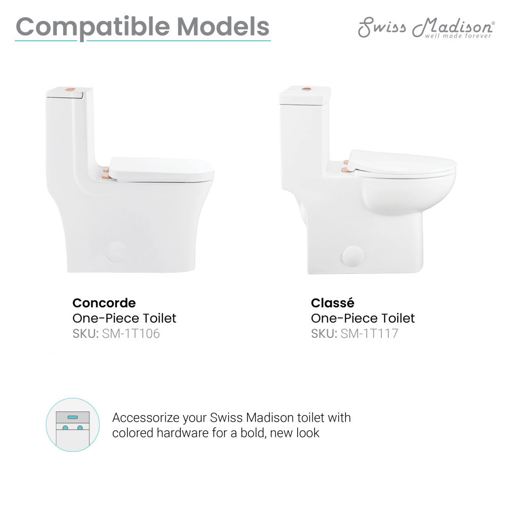 Toilet Hardware, Rose Gold (SM-1T106HBG, SM-1T117HBG)