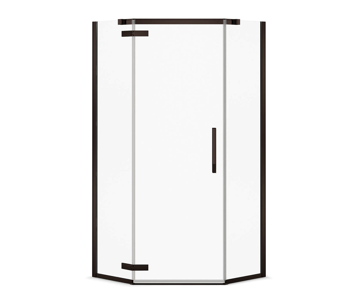 MAAX 136321-900-173-000 Link Neo-angle 40 x 40 x 75 in. 8mm Pivot Shower Door for Corner Installation with Clear glass in Dark Bronze
