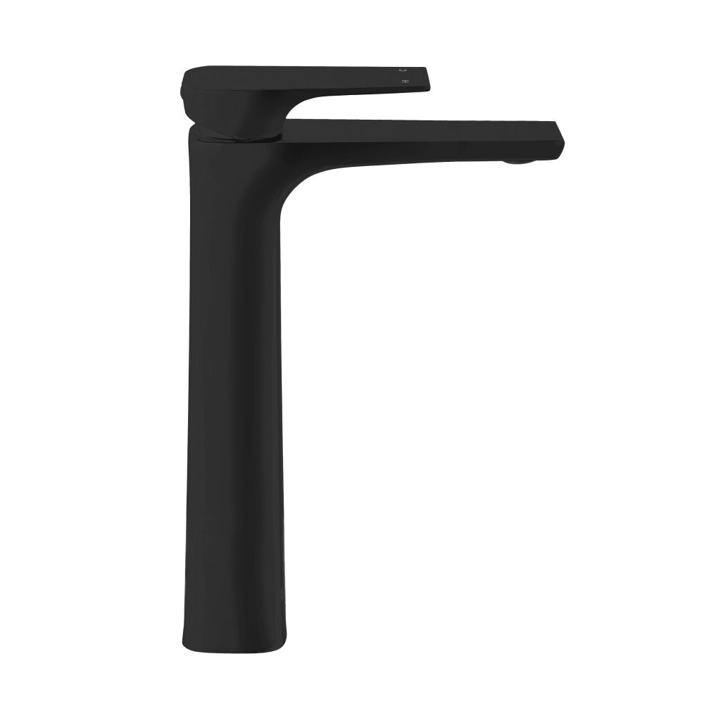 Monaco Single Hole, Single-Handle, High Arc Bathroom Faucet in Matte Black