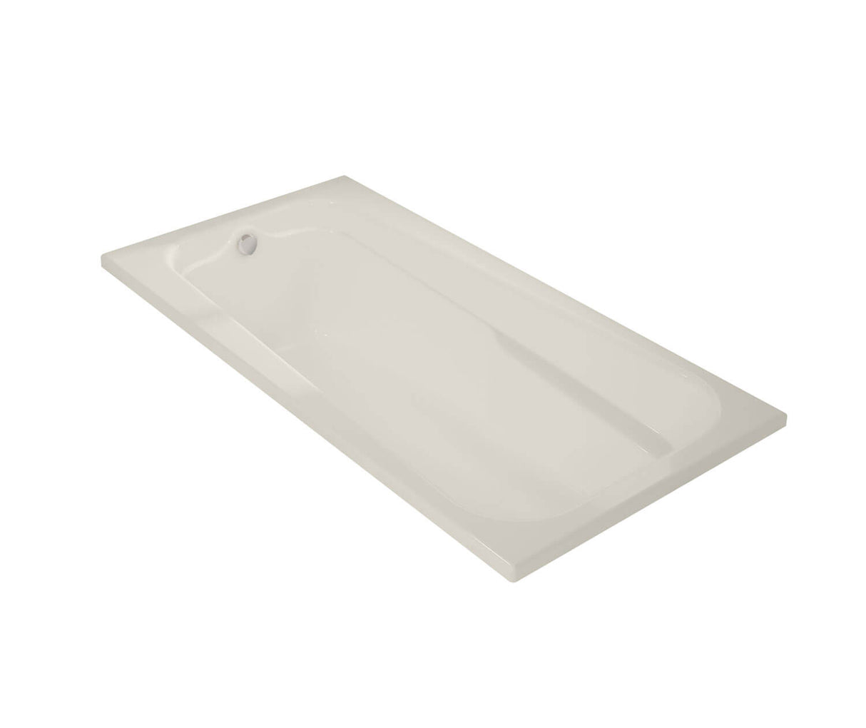 MAAX 100104-000-007-000 Timeless 72 x 36 Acrylic Alcove End Drain Bathtub in Biscuit