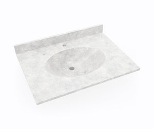 Swanstone CH1B2231 Chesapeake 22 x 31 Single Bowl Vanity Top in Ice CH02231.130