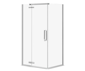 MAAX 139330-900-084-000 Davana Rectangular 42 x 34 x 75 in. 8mm Pivot Shower Door for Corner Installation with Clear glass in Chrome