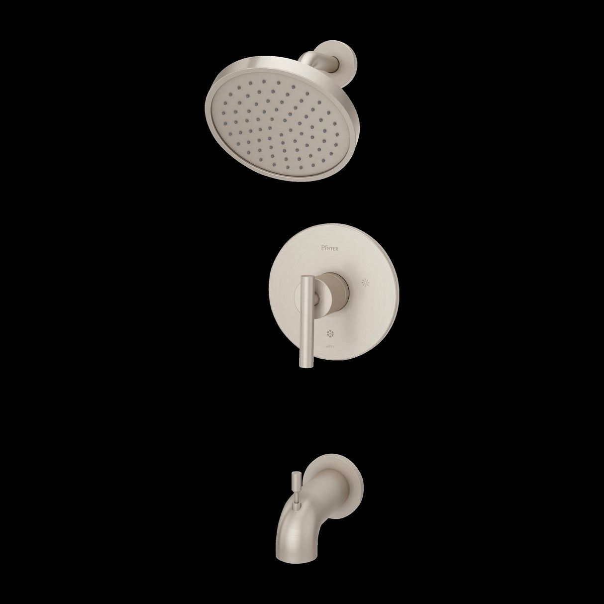 Contempra 1-Handle Tub & Shower Trim in Brushed Nickel