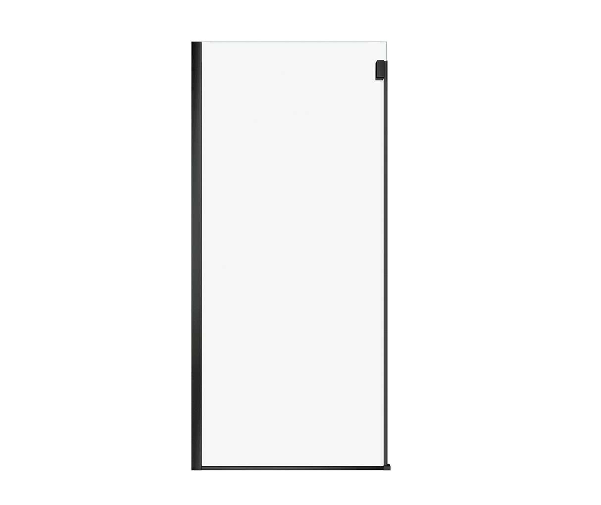 MAAX 139954-810-340-000 Duel Alto Return Panel for 36 in. Base with Clear glass in Matte Black