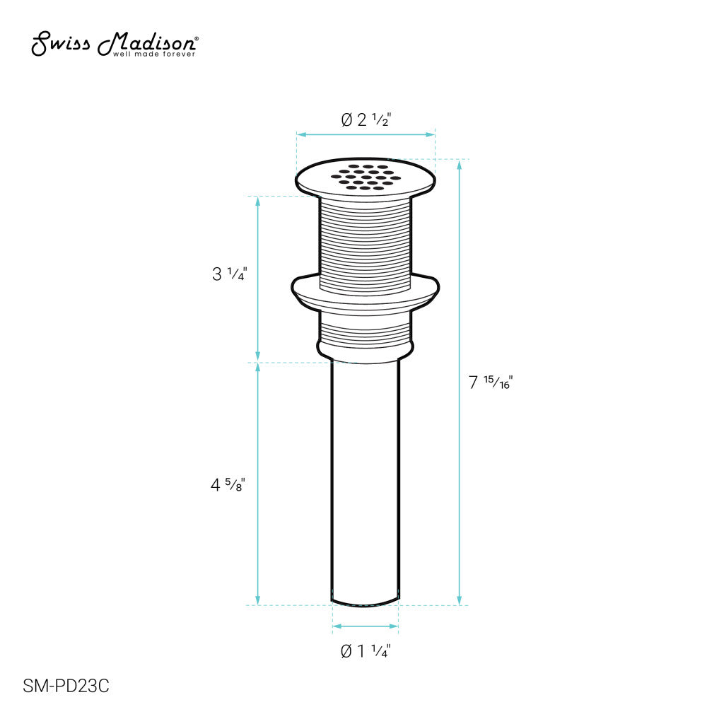 Commercial Sink Drain 1.75