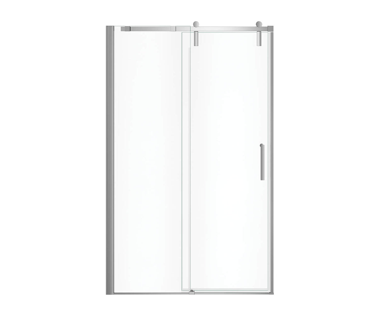 MAAX 137680-900-084-000 Outback 43 ¼ - 46 ½ x 70 ½ in. 8mm Sliding Shower Door for Alcove Installation with Clear glass in Chrome
