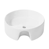 Monaco Round Vessel Sink with Faucet Mount