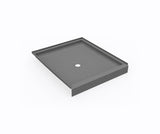 Swanstone SS-4236 42 x 36 Swanstone Alcove Shower Pan with Center Drain Ash Gray SF04236MD.203