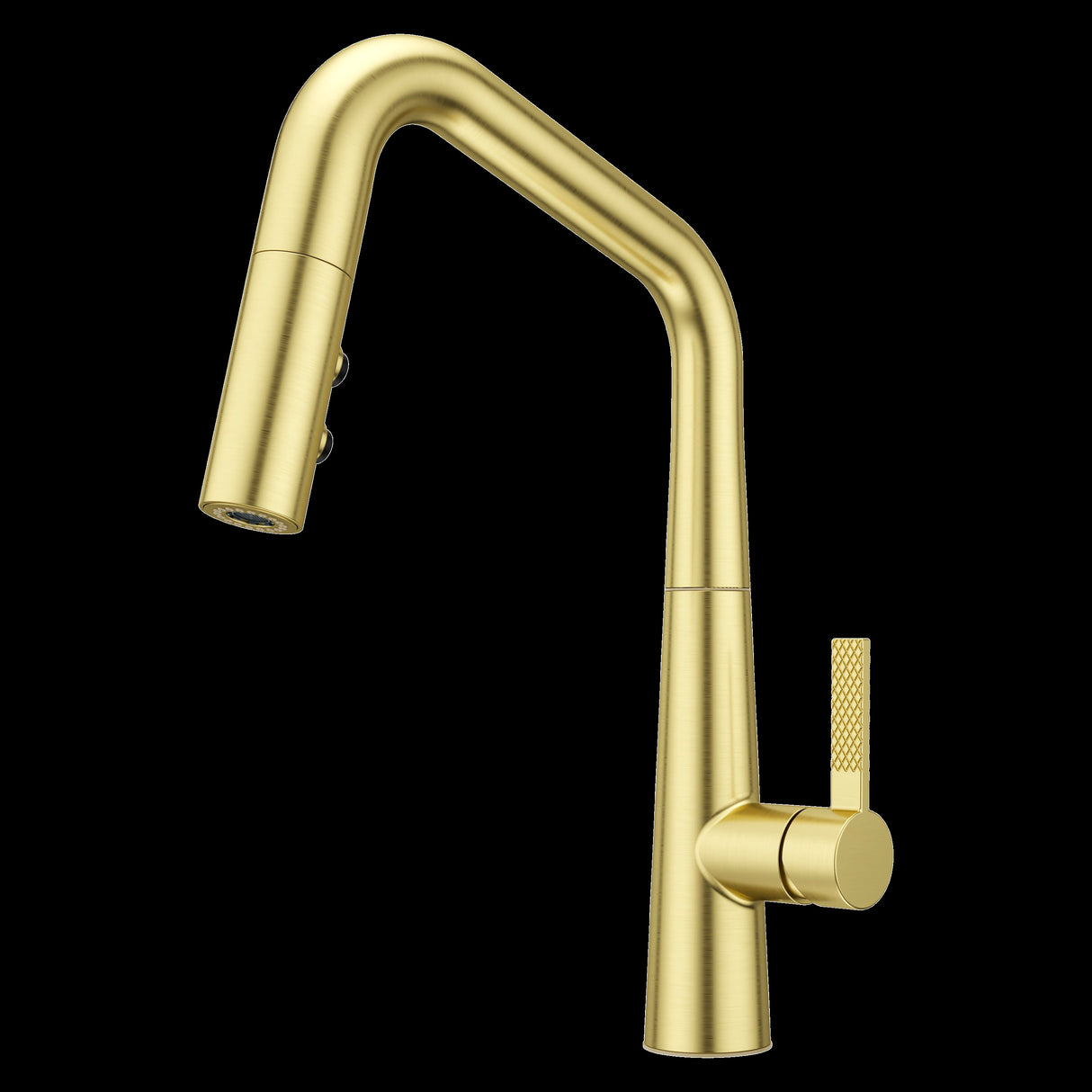 Asari 1-Handle Pull-Down Kitchen Faucet in Brushed Gold